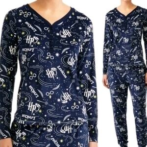 Warner Bros. Pajama Set - Navy and White